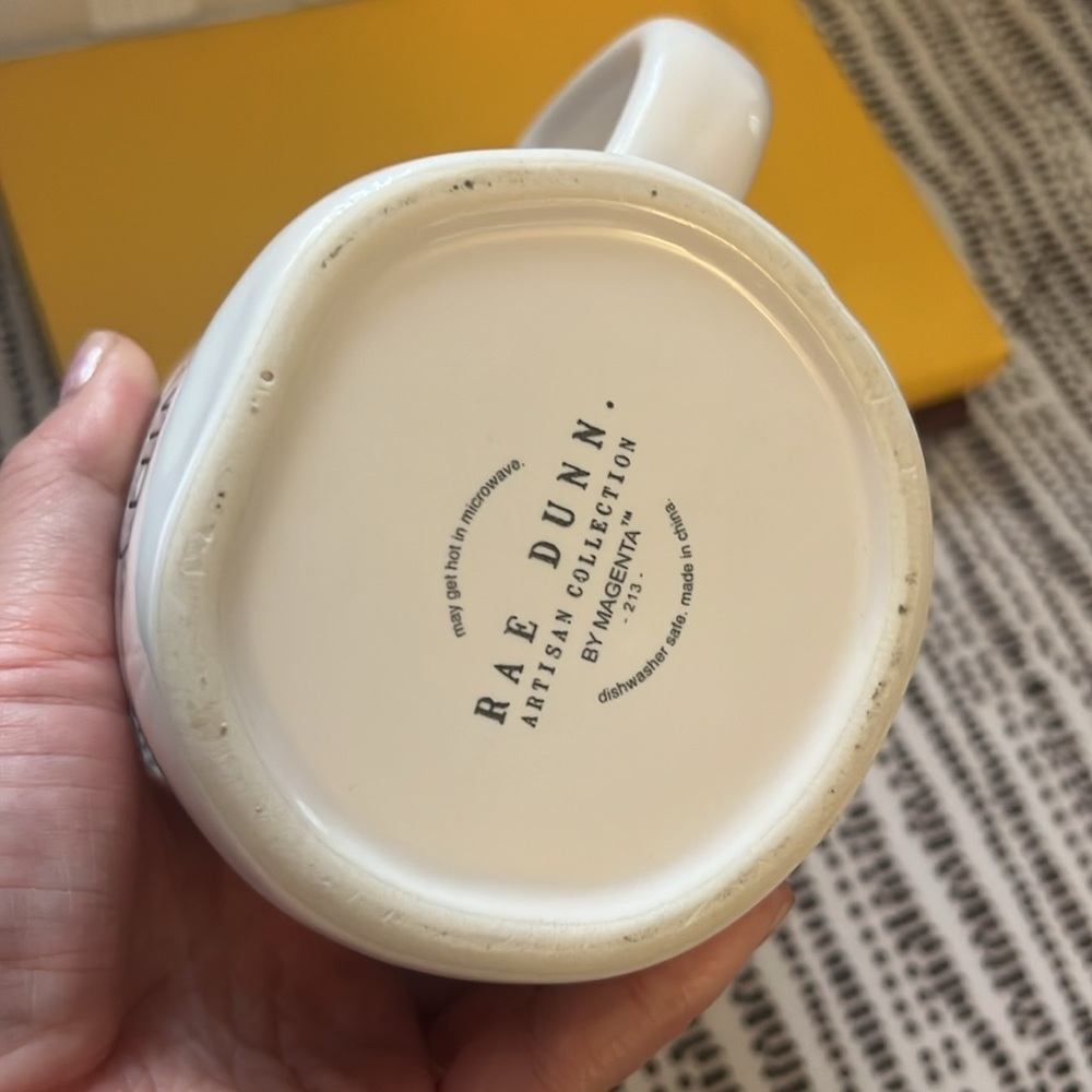 White Ceramic Mug - Rise & Shine - Picture 3 of 3
